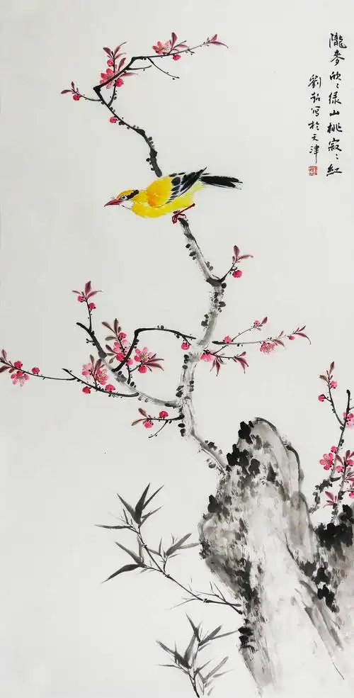 博宝·资讯 | 刘超国画花鸟作品赏析:构图简洁,花鸟雅致