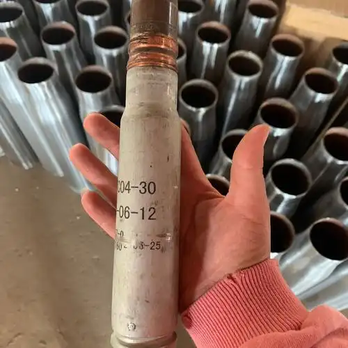 退役原装30炮弹壳工艺品家居摆件军迷收藏战友送礼送朋友 原装海30铜