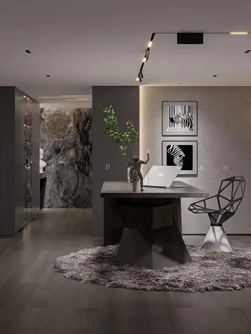 地下室书房巧用夹层做开放式书房