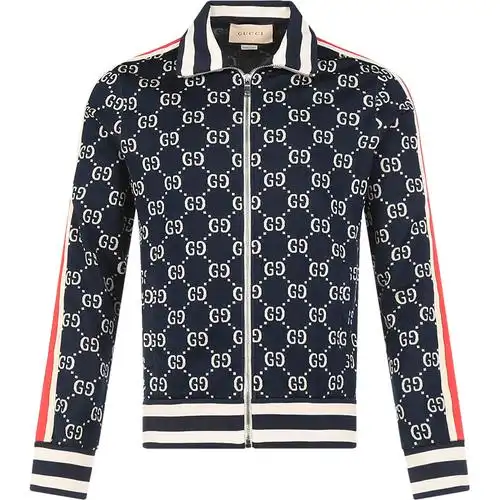 古驰 gucci 男士棉质高领拉链卫衣开衫运动衫外套496919 x9v05