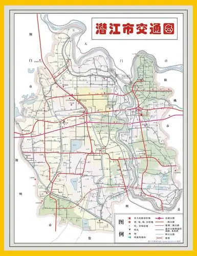 潜江市交通图