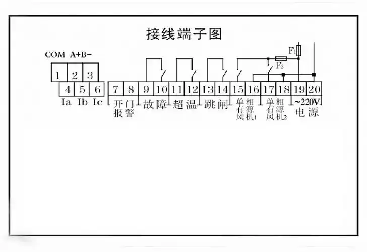 4,当风机开时,风机接线端子为220v有源