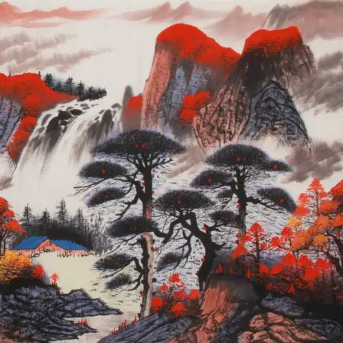 范海《精品山水系列小六尺 天开鸿运》