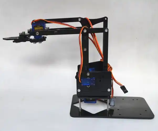 拼装亚克力机械手抓 机械臂 4dof自由度 arduino 树莓派 51