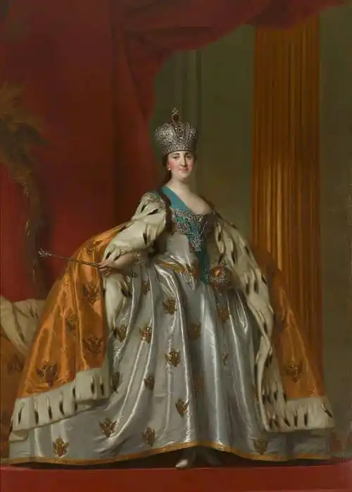 俄罗斯的叶卡捷琳娜大帝也拥有一枚"替身红宝石",她在 1762 年登上