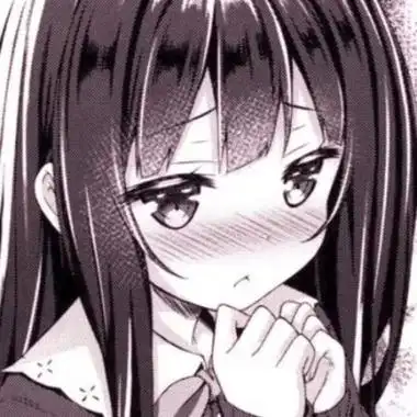 黑白动漫女头可爱卡哇伊高清图片