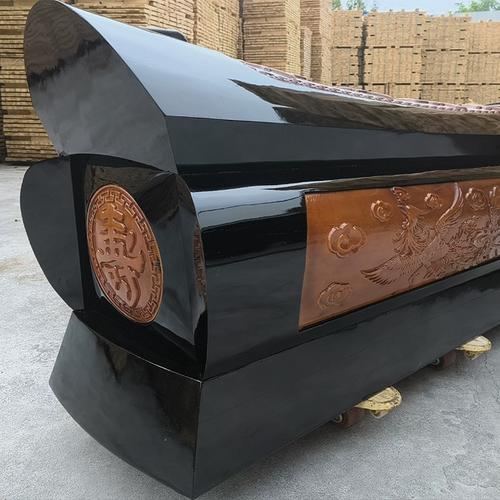 金丝楠高档土葬红木2米大棺材纯实木柏木寿材雕刻龙凤棺殡葬用品