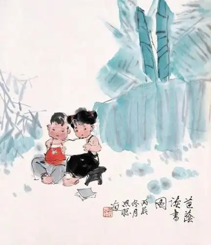 当代杰出的女画家周思聪趣味水墨儿童画欣赏