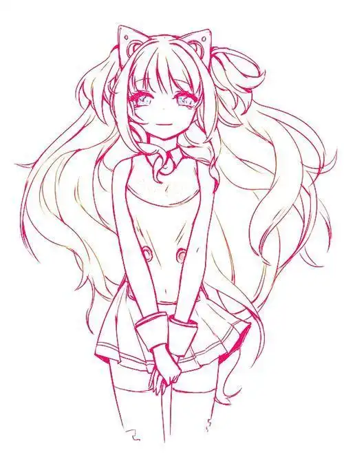 女孩简笔画画法12星座漫画人物图片可爱漫画女孩简笔画动漫人物简笔画