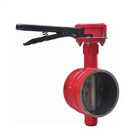 手柄沟槽消防信号蝶阀