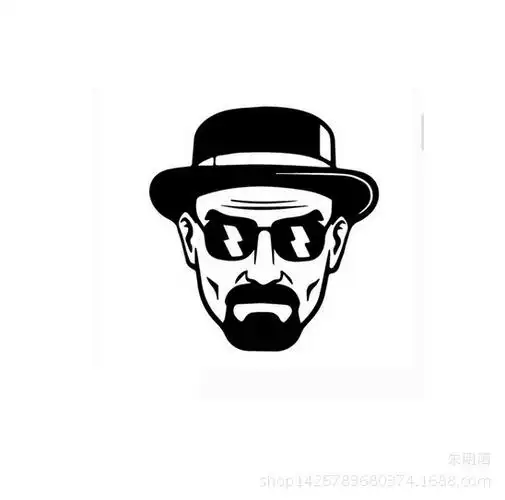 外贸欧美heisenberg车贴 海森堡车贴 绝命毒师车贴纸 厂家直销