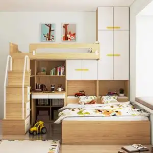 0074人付款淘宝可定制榉木高低床全实木儿童上下床双层床子母床小户型