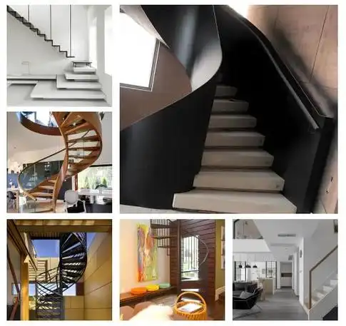 楼梯制作新风尚:扇型楼梯的多样与美观