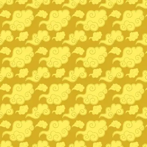 金色祥云无缝背景矢量素材