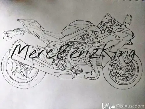 啊啊啊在家里没事画的 kawasaki