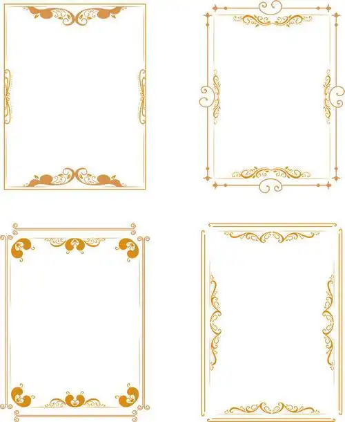 欧式边框花纹图案素材