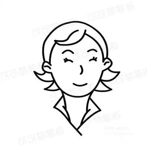 妈妈人物头像简笔画法怎样画出简单的妈妈形象简笔画短发女士的简单