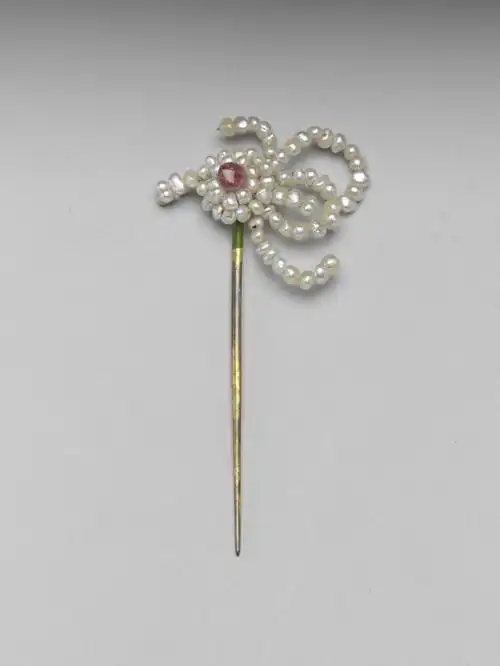 清珍珠花簪台北故宫博物院藏