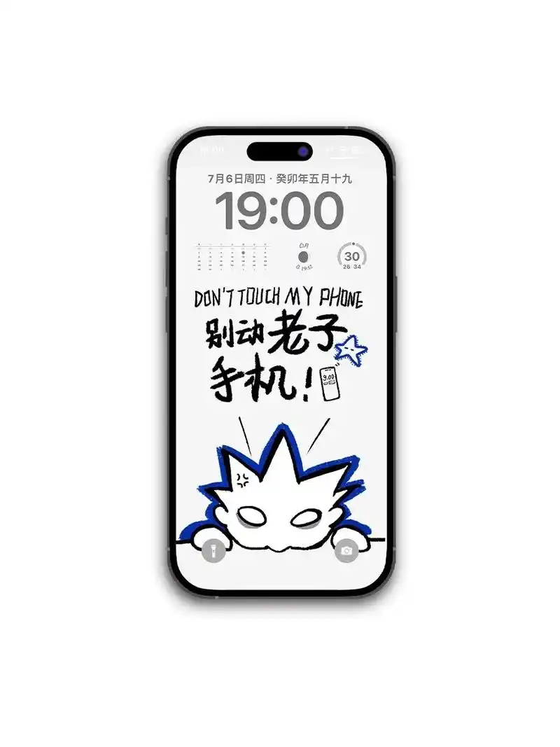 谁来都不好使,别动老子手机03#手机壁纸 #手机壳 #欢迎取 - 抖音