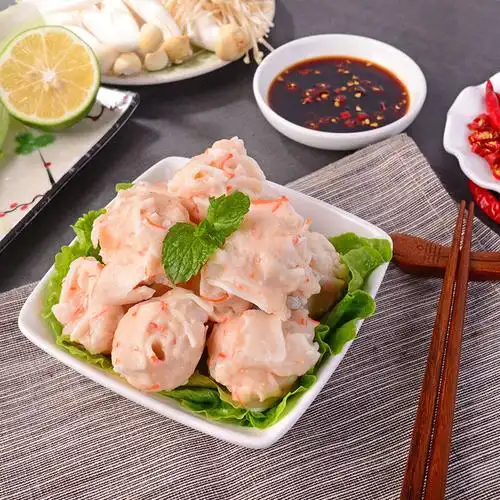 安井锁鲜龙虾小龙虾味球240g火锅丸类