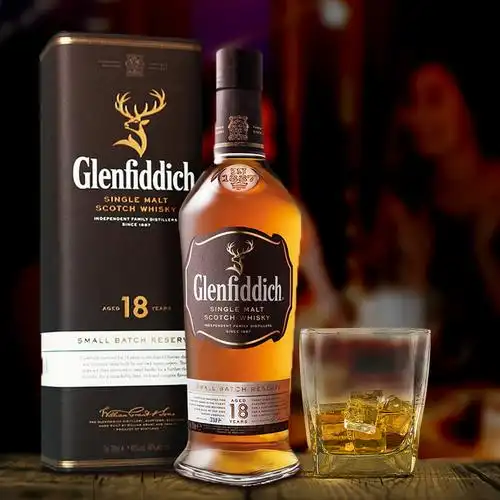 洋酒glenfiddich格兰菲迪18年单一麦芽威士忌酒威士忌