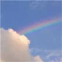 太阳彩虹风景头像