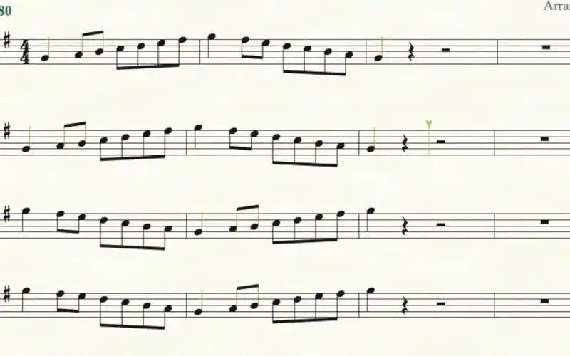 g大调音阶练习 中音萨克斯用