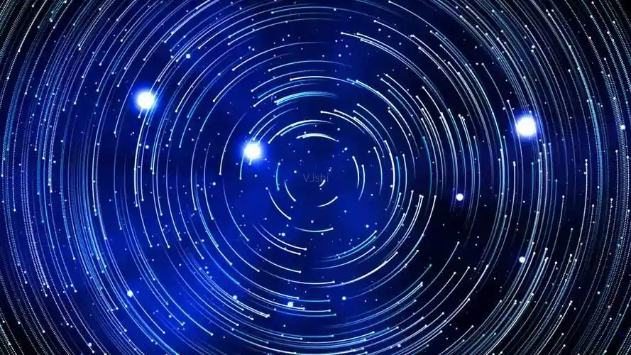 蓝色年轮星空粒子_1920x1080_高清视频素材下载(编号:2526129)_影视
