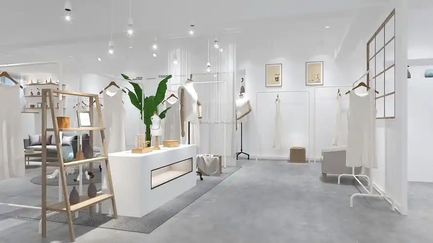 韩国服装店设计装饰图-城起装修效果图