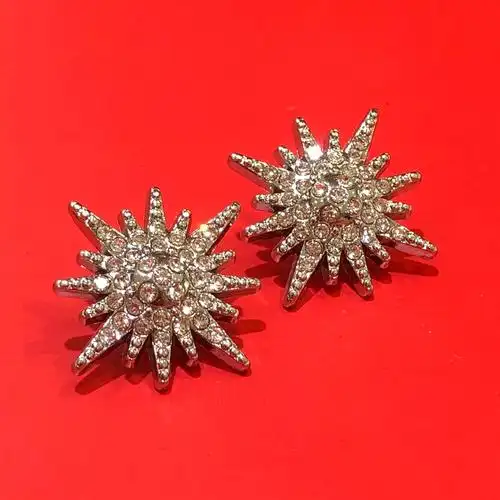 金歌辅料 金属手缝纽扣钻石扣子雪花型钻扣香风纽扣a钻金属缝扣