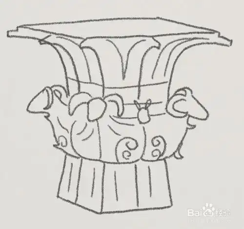 四羊方尊简笔画