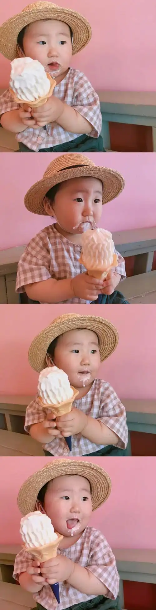 长相颇为喜感的小胖妞 . 哈哈 丑萌丑萌的可爱