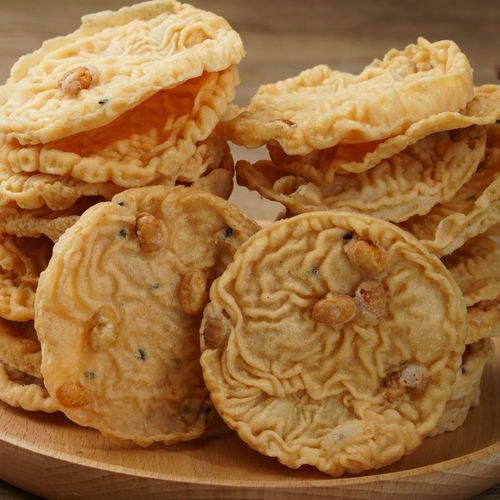 河源客家特产月亮粑铁勺饼休闲零食铁勺饼真空香脆豆饼