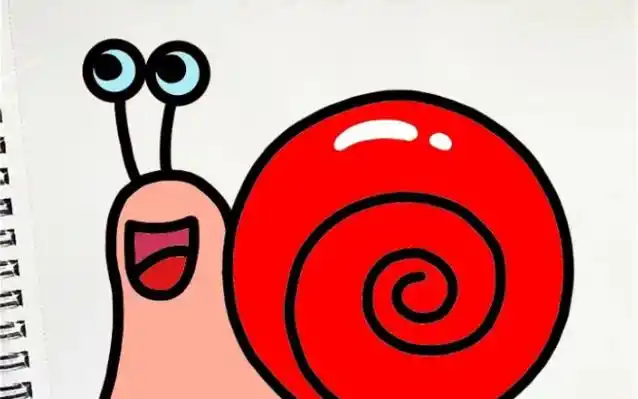 蜗牛简笔画教程来啦～蜗牛腹足纲软体动物,蜗牛既是线益虫又是害虫