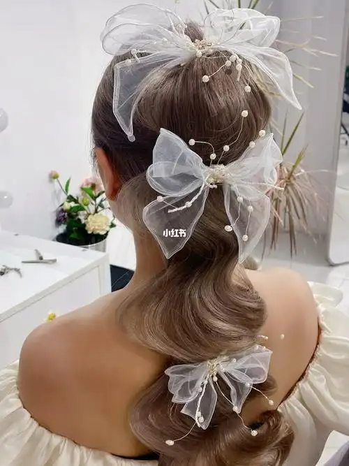 动感水波新娘造型新娘发型