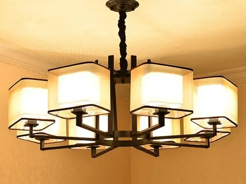 丹柯新中式吊灯现代简约客厅书房复古餐厅灯具卧室灯大气中国风