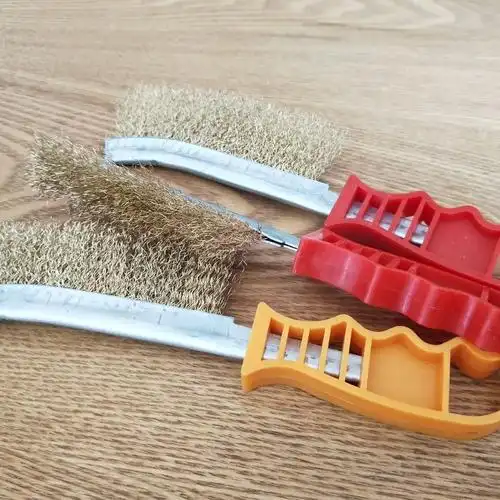 钢丝刷不锈钢丝刷加厚款烧烤网清洁刷子除缝隙锈刷鱼鳞刷文玩刷