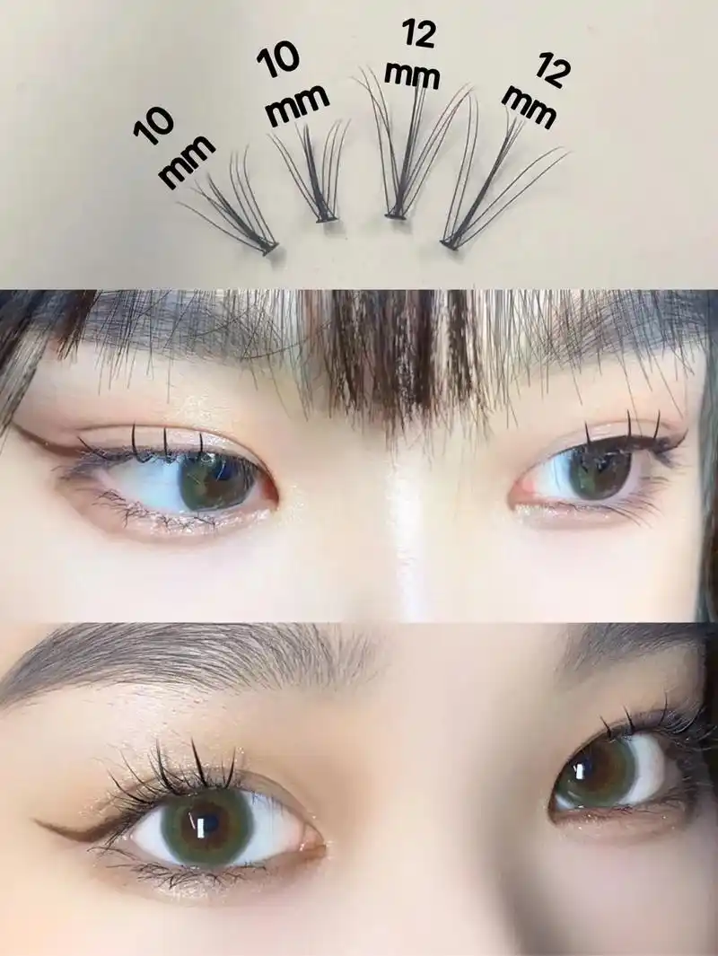 热门款单簇假睫毛贴法合集来了!