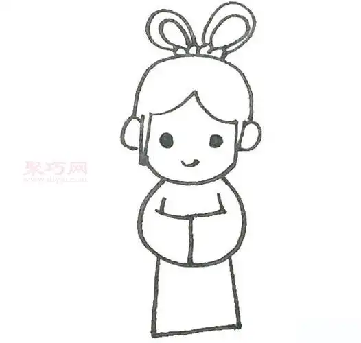 怎么画织女织女简笔画教程