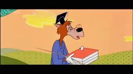 麦克老狼冒充老师给三只小狗上课,不料被气到疯狂逃走