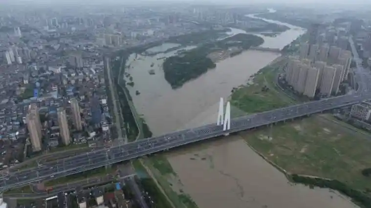 颍河阜阳闸洪水预警!