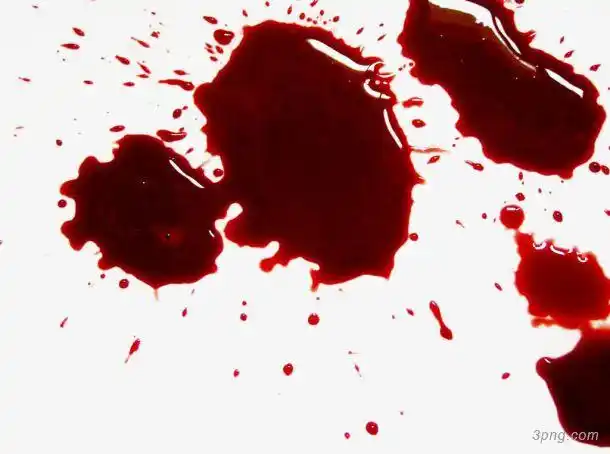 红色血液png素材透明免抠图片-其他元素