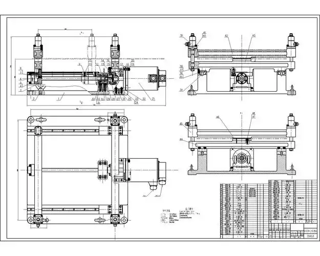 条料步进送料机总装图