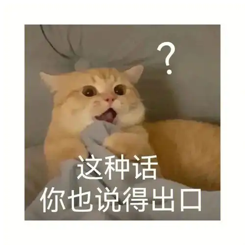 这种话你也说的出口表情包