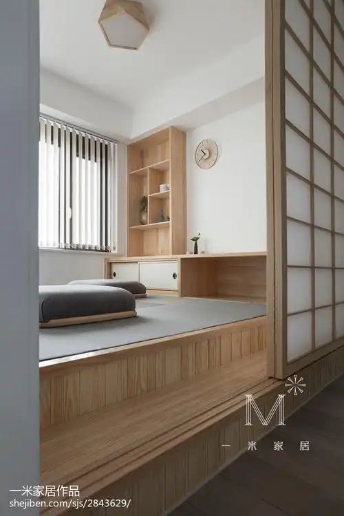 日式榻榻米休闲区效果图