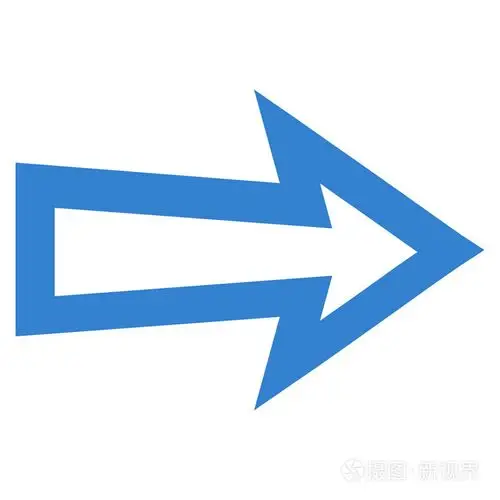 箭头右轮廓矢量图标