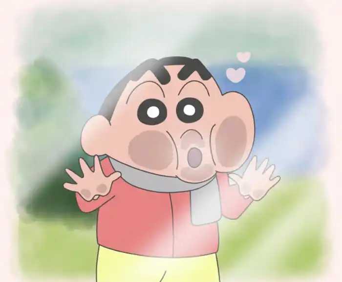 经典动漫:原来蜡笔小新的脸是真实存在的