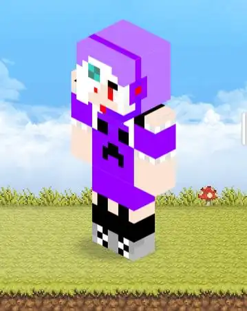 我的世界天骐皮肤纸天骐皮肤展开png格式