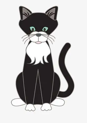 小猫咪,野猫,扁平,剪贴