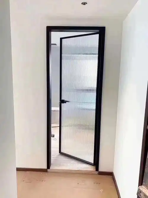 全新 定制16极窄钛镁合金长虹玻璃门卫生间